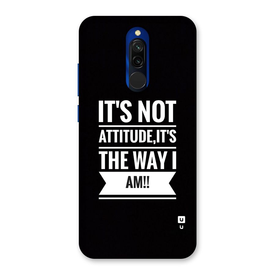 My Attitude Back Case for Redmi 8