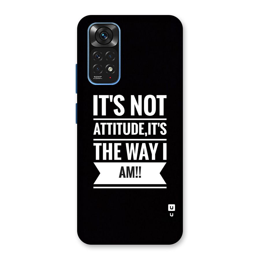 My Attitude Back Case for Redmi Note 11S