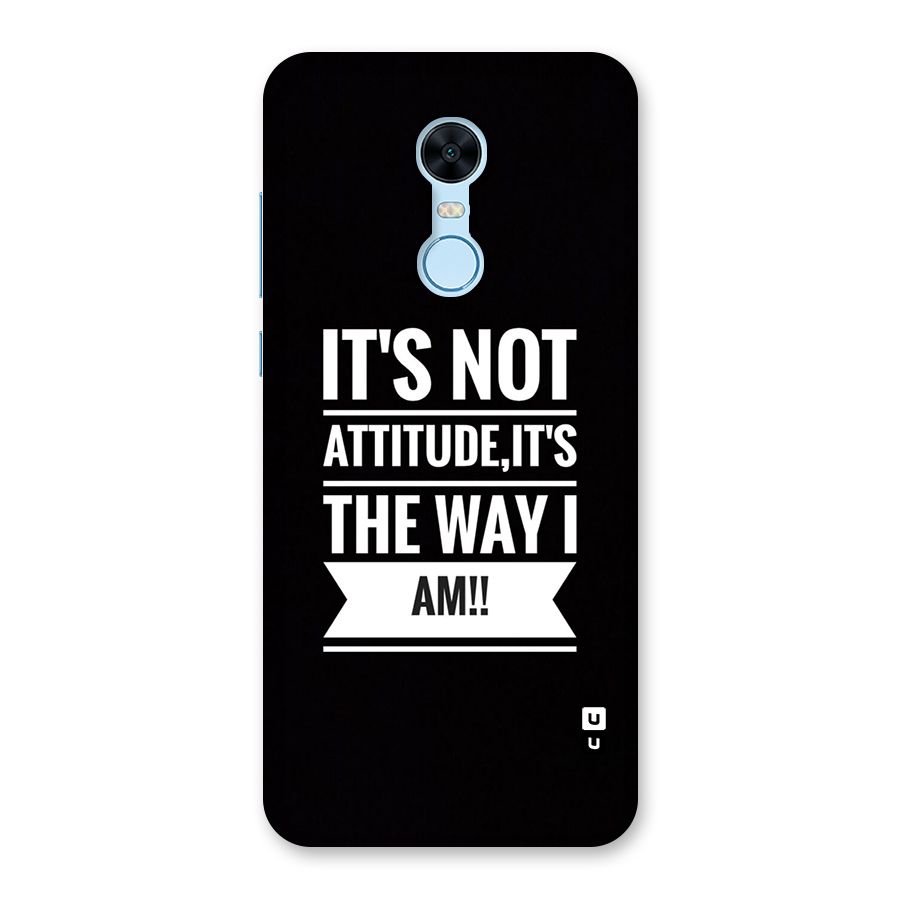 My Attitude Back Case for Redmi Note 5
