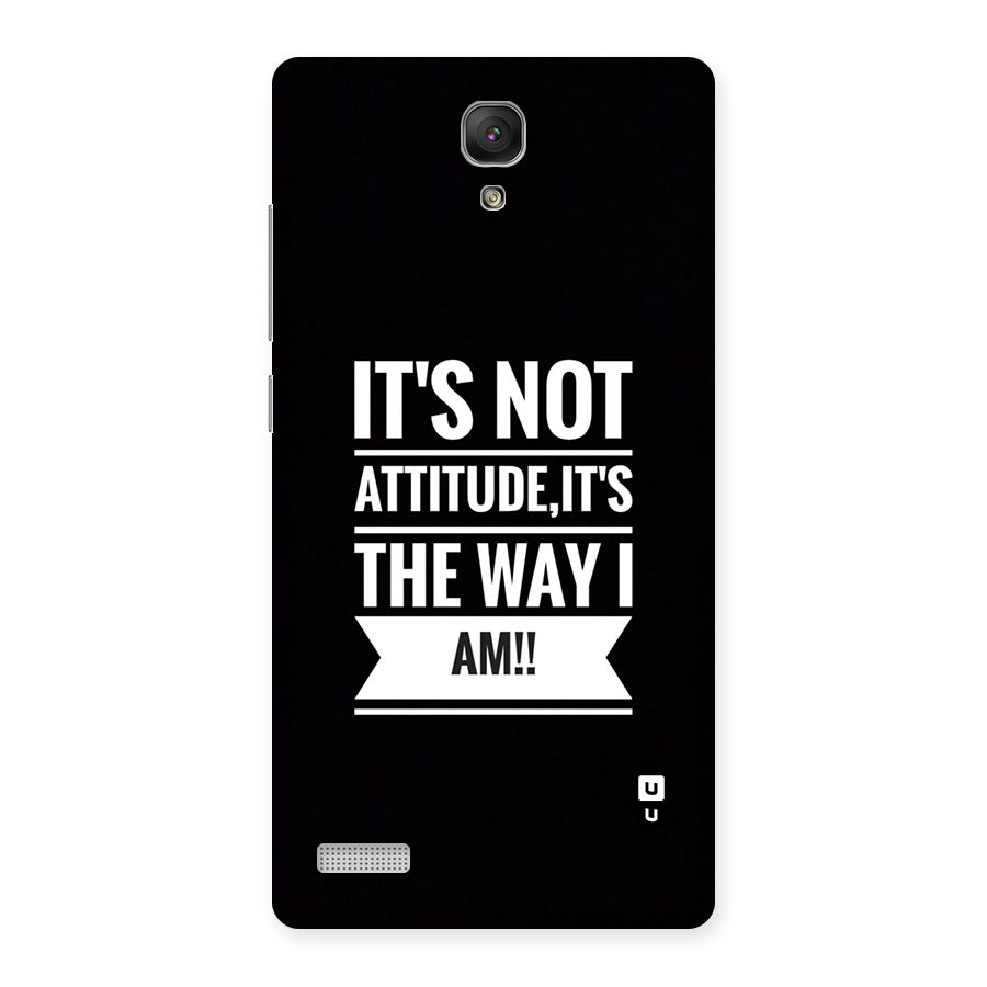My Attitude Back Case for Redmi Note Prime