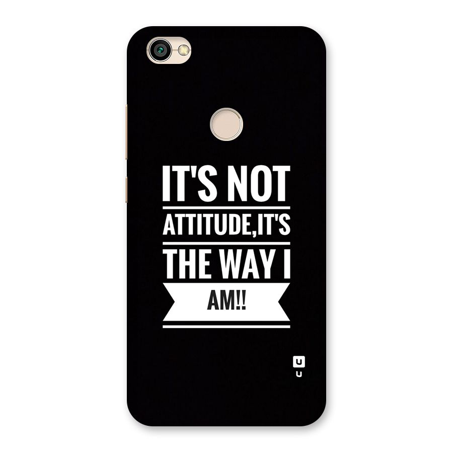 My Attitude Back Case for Redmi Y1 2017
