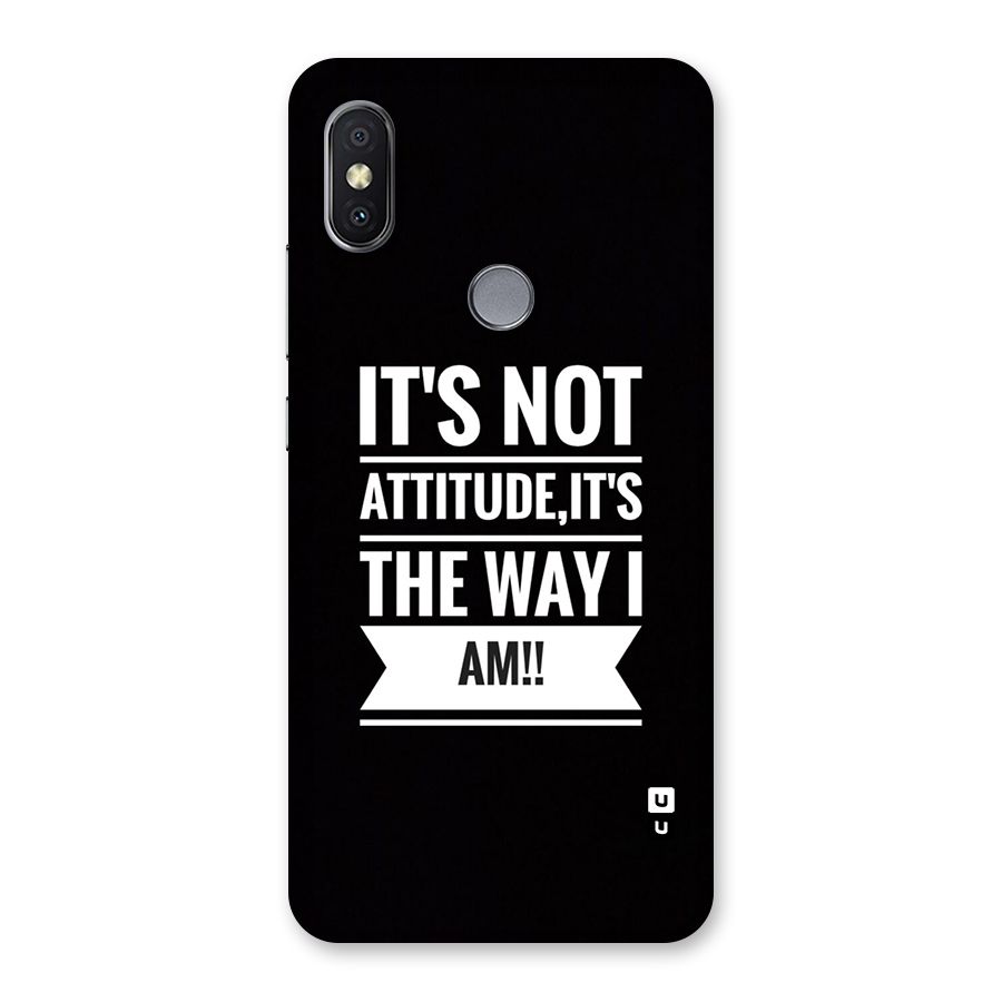 My Attitude Back Case for Redmi Y2
