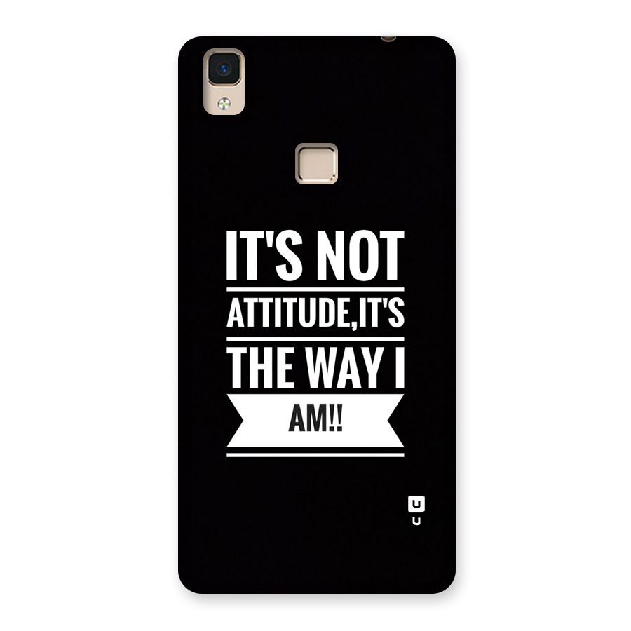 My Attitude Back Case for V3 Max
