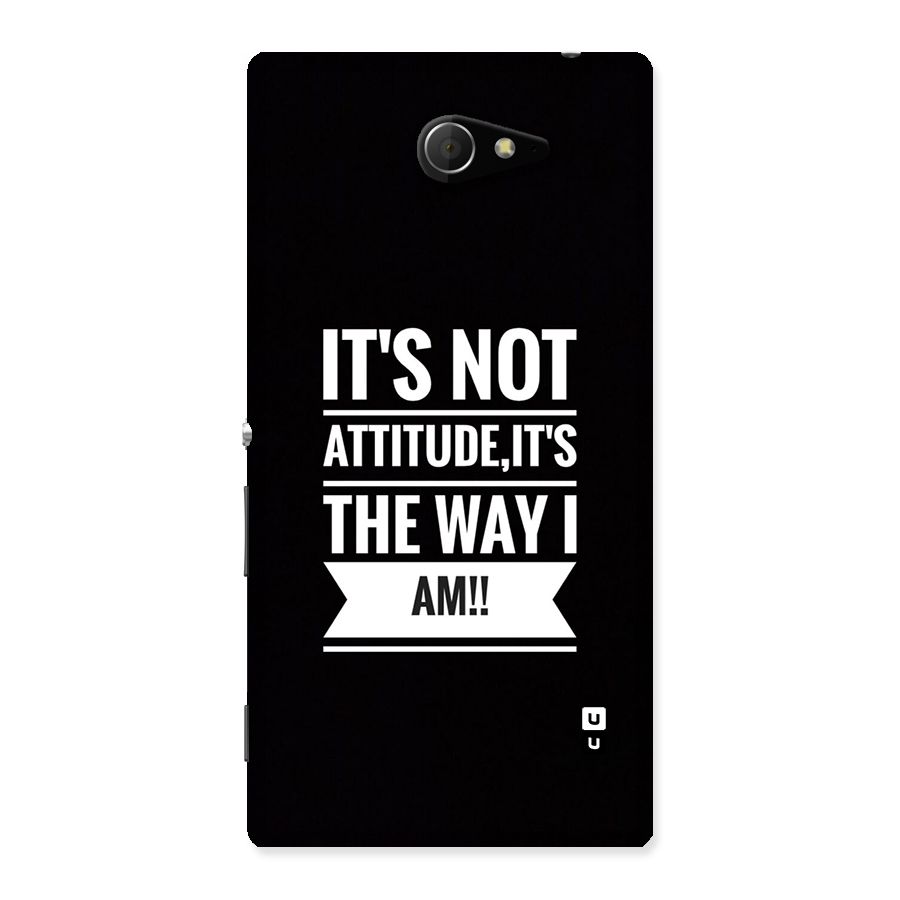 My Attitude Back Case for Xperia M2