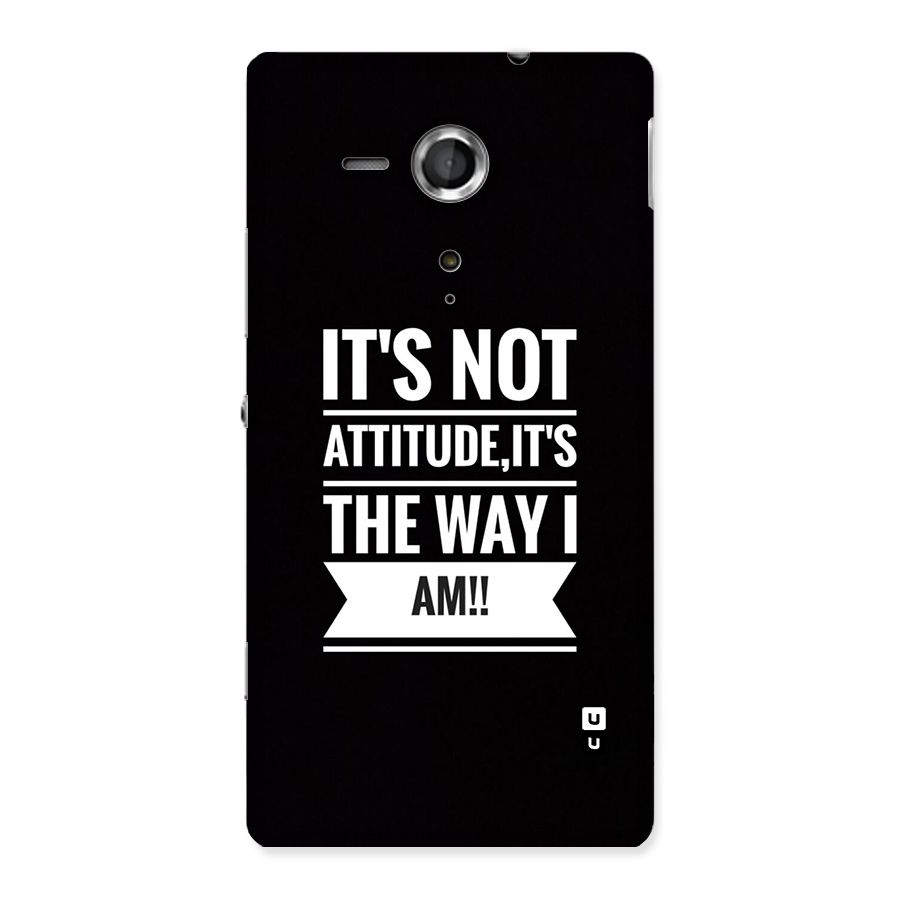 My Attitude Back Case for Xperia Sp