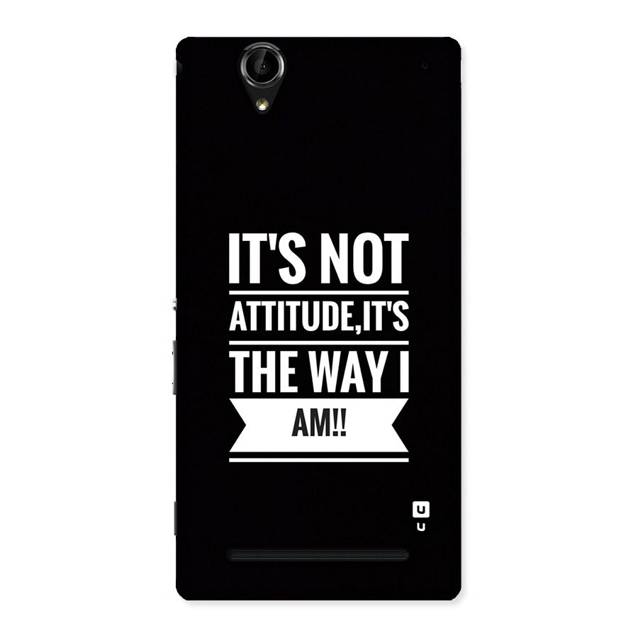My Attitude Back Case for Xperia T2