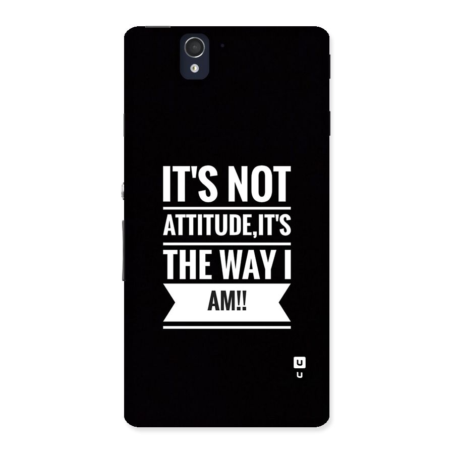 My Attitude Back Case for Xperia Z