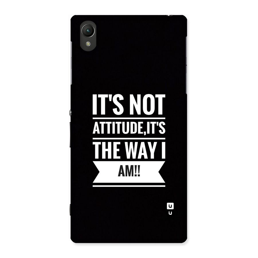 My Attitude Back Case for Xperia Z1