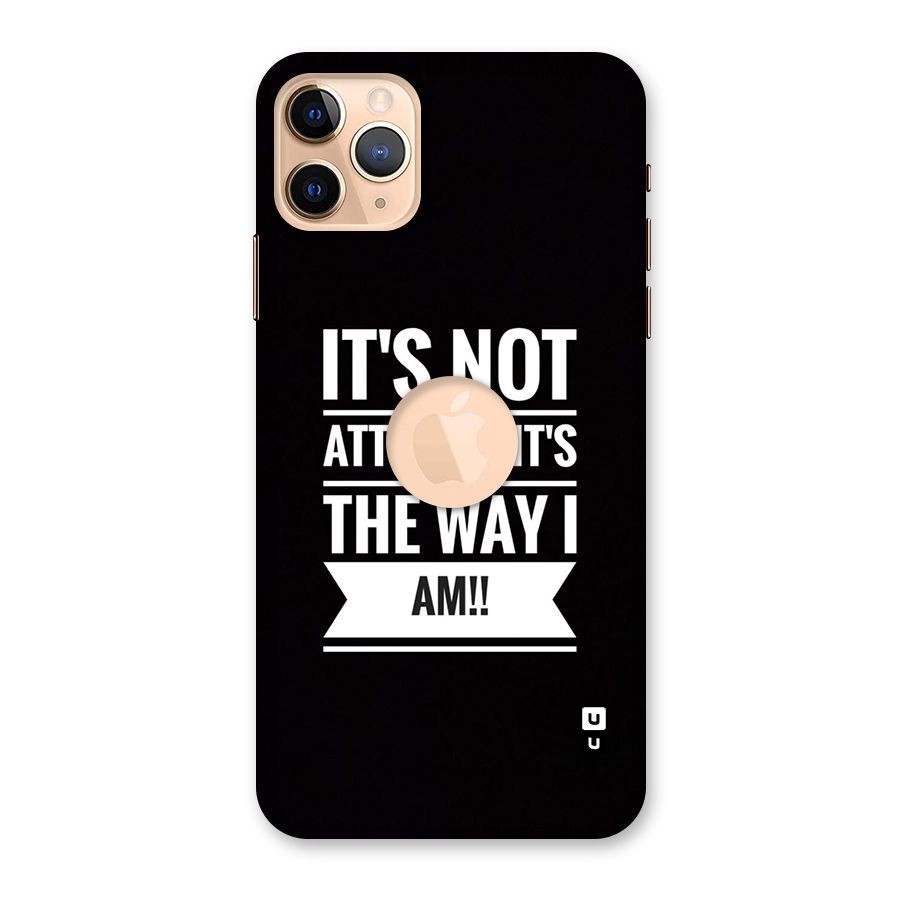 My Attitude Back Case for iPhone 11 Pro Max Logo Cut