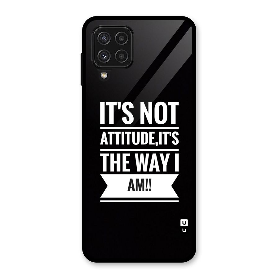 My Attitude Glass Back Case for Galaxy A22 4G