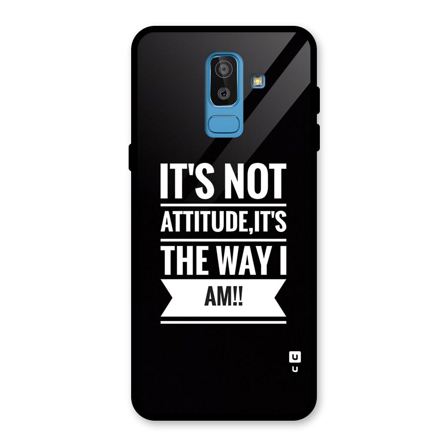 My Attitude Glass Back Case for Galaxy J8