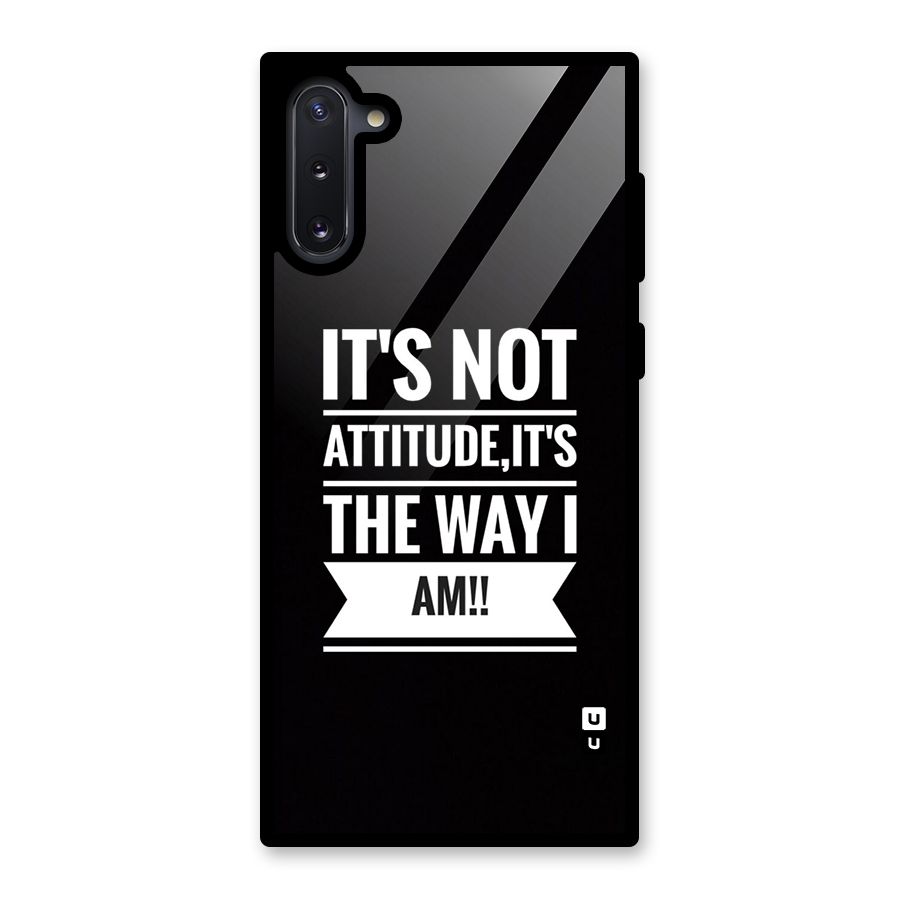 My Attitude Glass Back Case for Galaxy Note 10
