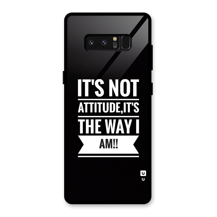 My Attitude Glass Back Case for Galaxy Note 8