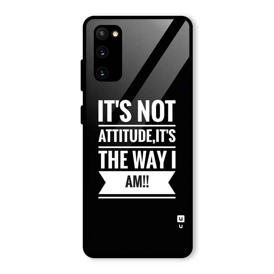 My Attitude Glass Back Case for Galaxy S20 FE