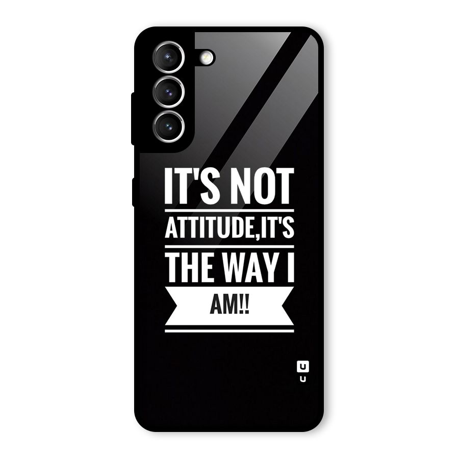 My Attitude Glass Back Case for Galaxy S21 5G