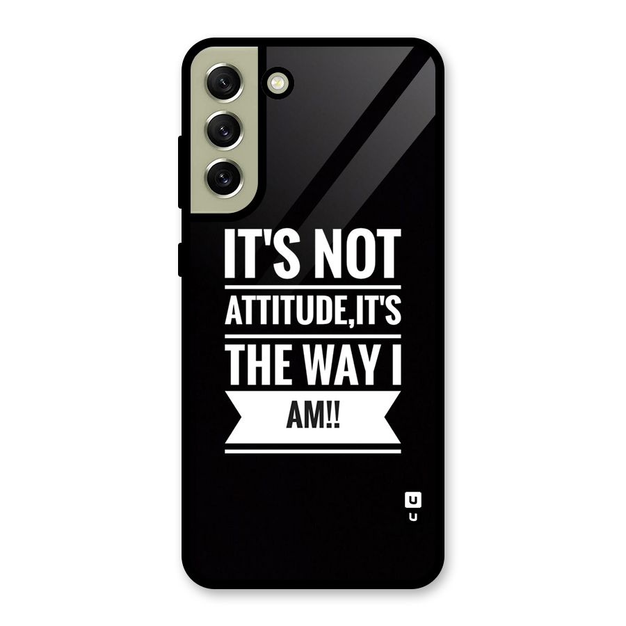My Attitude Glass Back Case for Galaxy S21 FE 5G