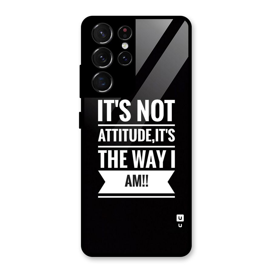 My Attitude Glass Back Case for Galaxy S21 Ultra 5G