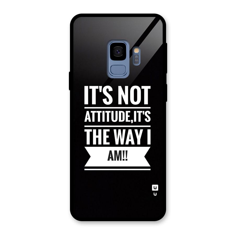 My Attitude Glass Back Case for Galaxy S9