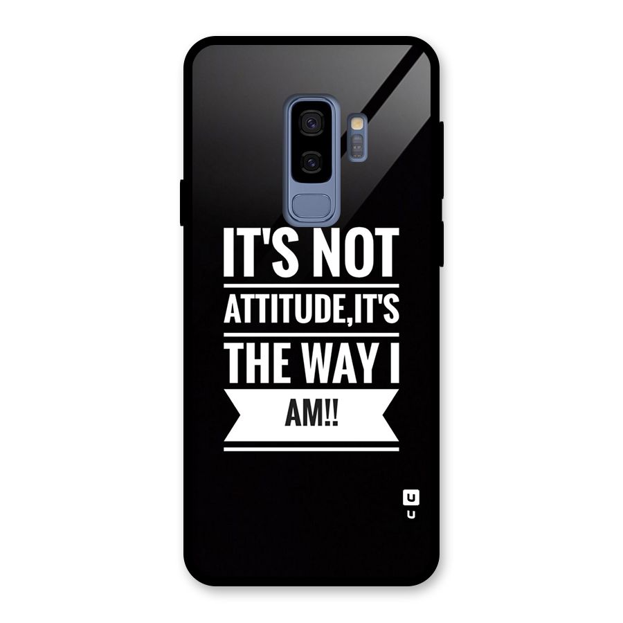 My Attitude Glass Back Case for Galaxy S9 Plus