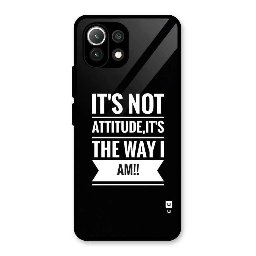 My Attitude Glass Back Case for Mi 11 Lite NE 5G