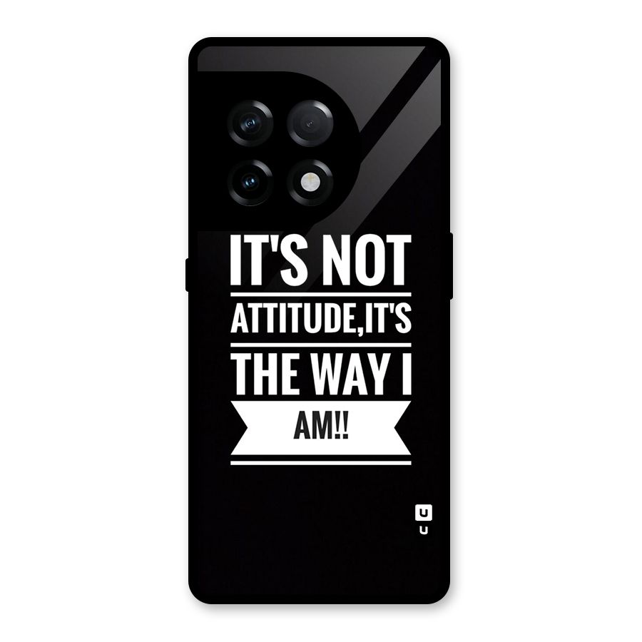 My Attitude Glass Back Case for OnePlus 11R