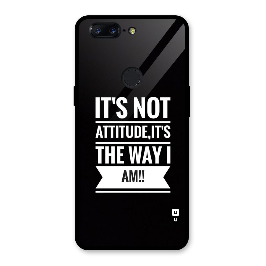 My Attitude Glass Back Case for OnePlus 5T