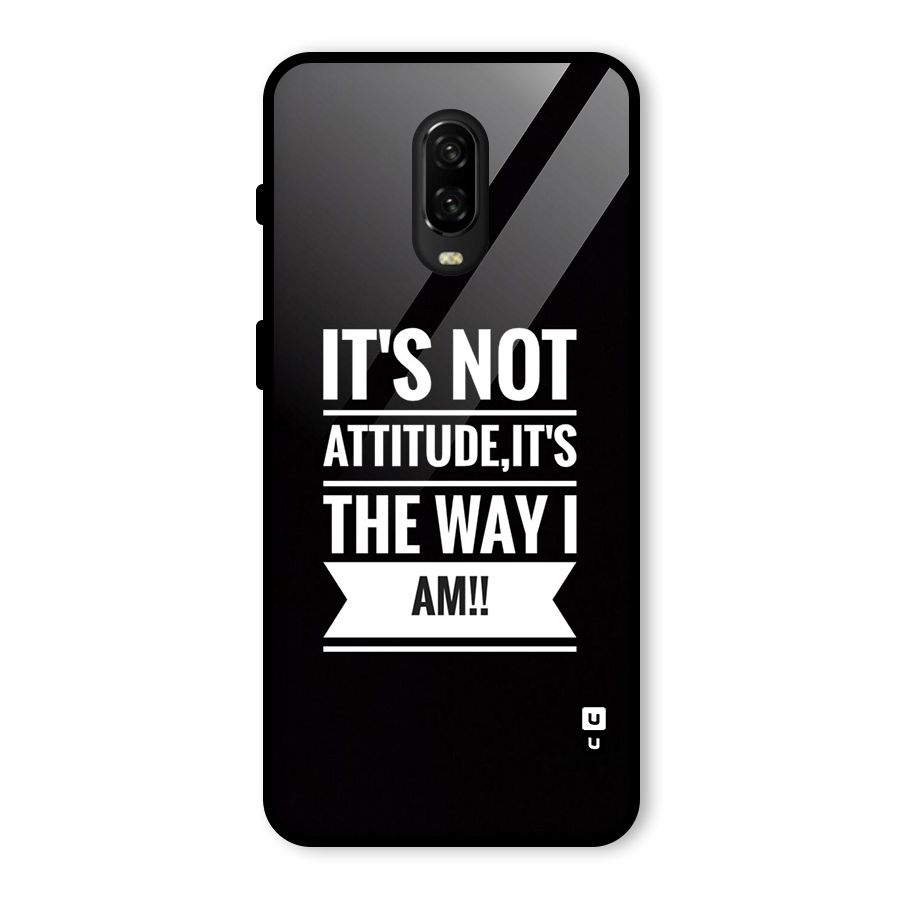 My Attitude Glass Back Case for OnePlus 6T