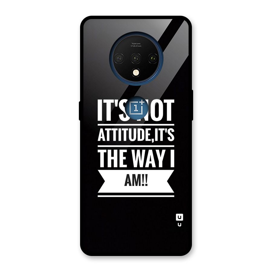 My Attitude Glass Back Case for OnePlus 7T