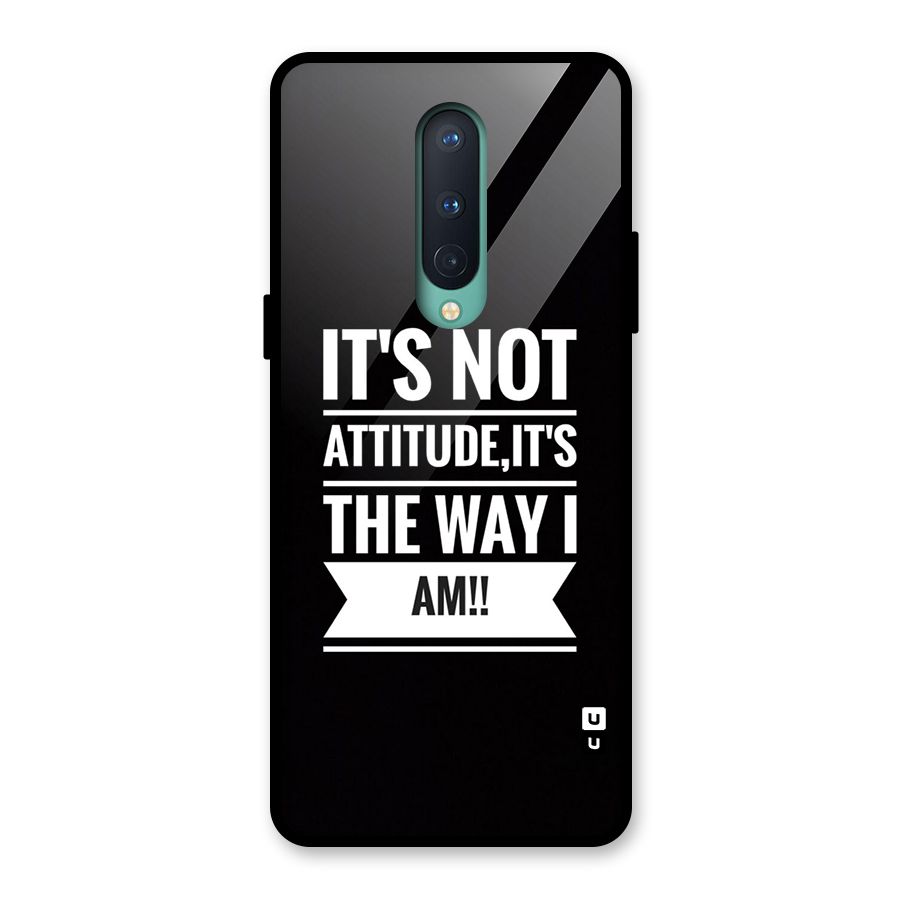 My Attitude Glass Back Case for OnePlus 8