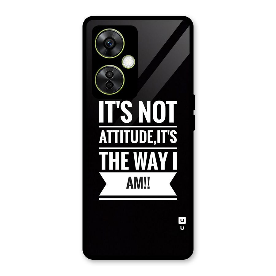 My Attitude Glass Back Case for OnePlus Nord CE 3 Lite