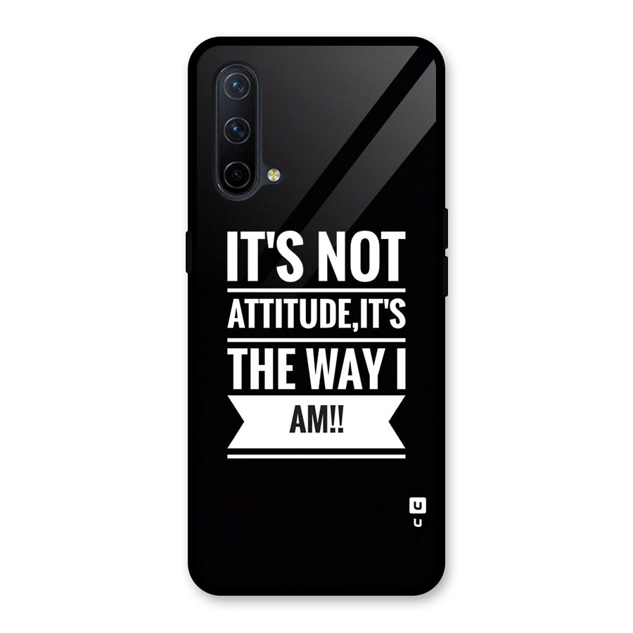 My Attitude Glass Back Case for OnePlus Nord CE 5G
