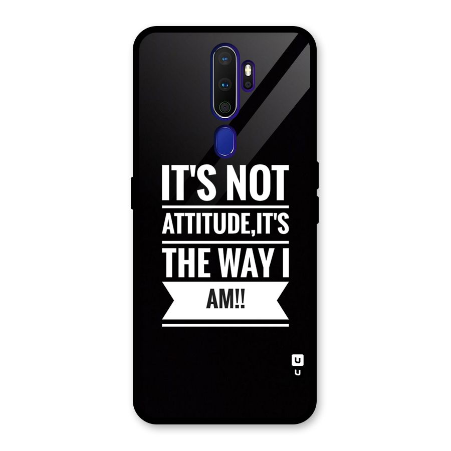 My Attitude Glass Back Case for Oppo A9 (2020)