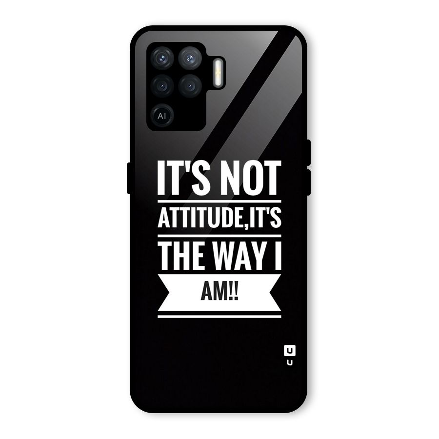My Attitude Glass Back Case for Oppo F19 Pro