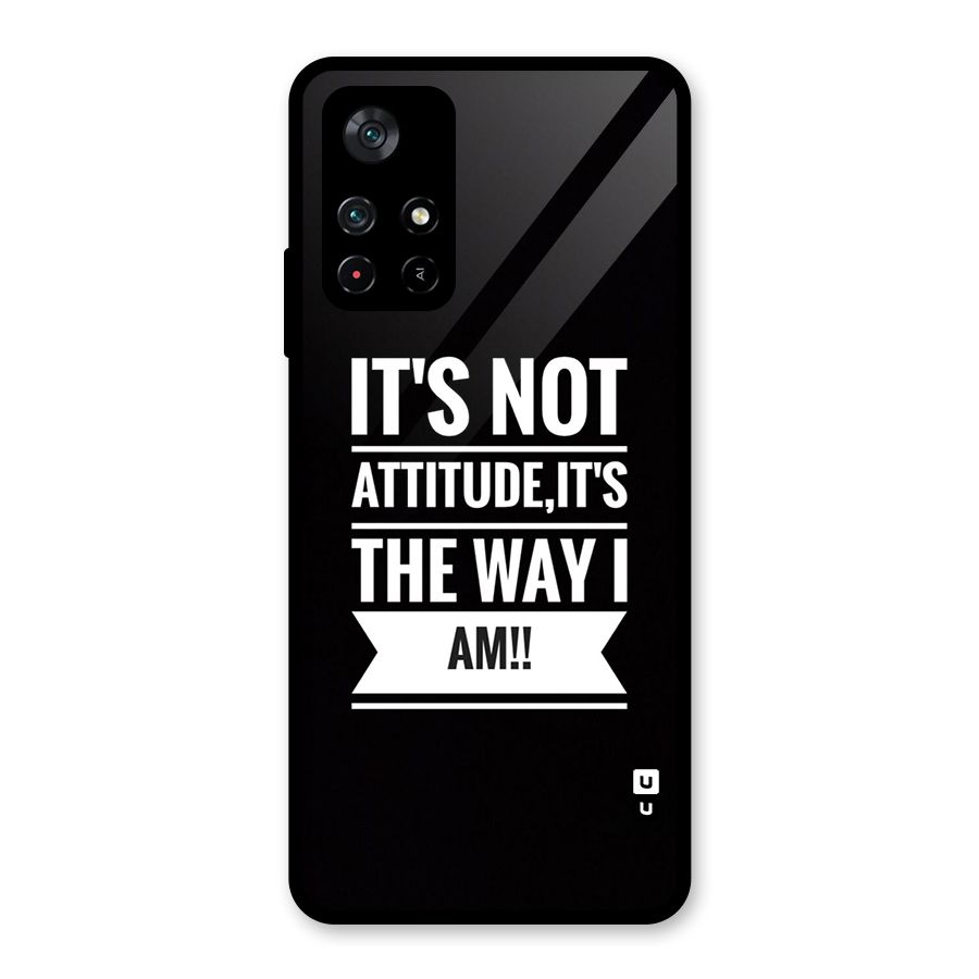 My Attitude Glass Back Case for Poco M4 Pro 5G