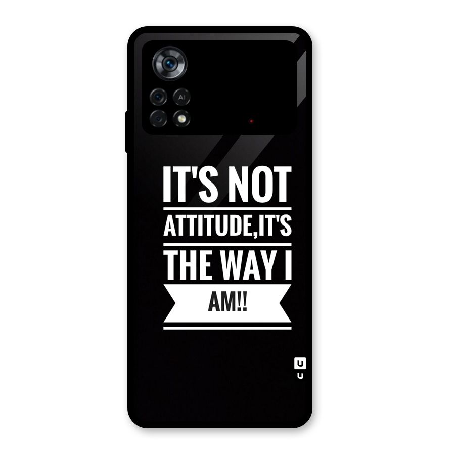 My Attitude Glass Back Case for Poco X4 Pro 5G