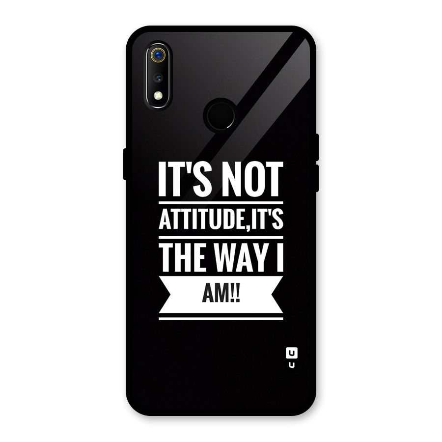 My Attitude Glass Back Case for Realme 3i