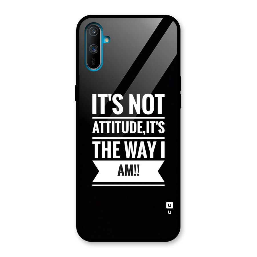 My Attitude Glass Back Case for Realme C3