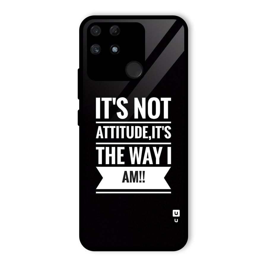 My Attitude Glass Back Case for Realme Narzo 50A