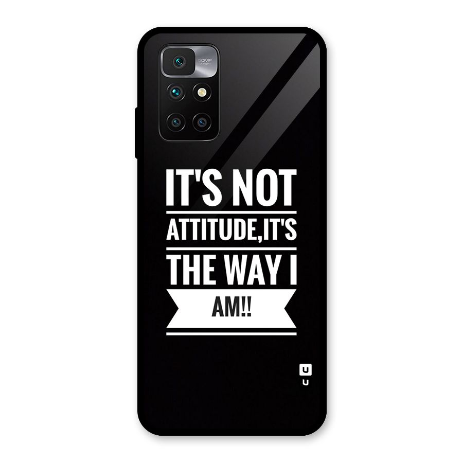 My Attitude Glass Back Case for Redmi 10 Prime