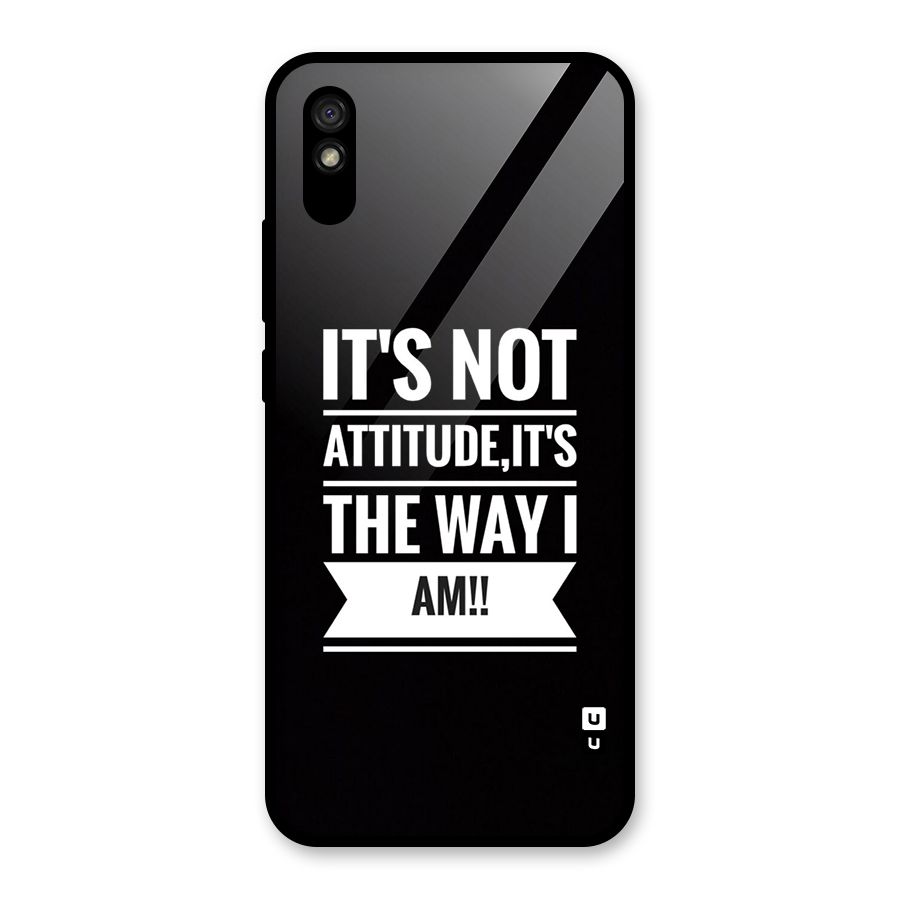 My Attitude Glass Back Case for Redmi 9A