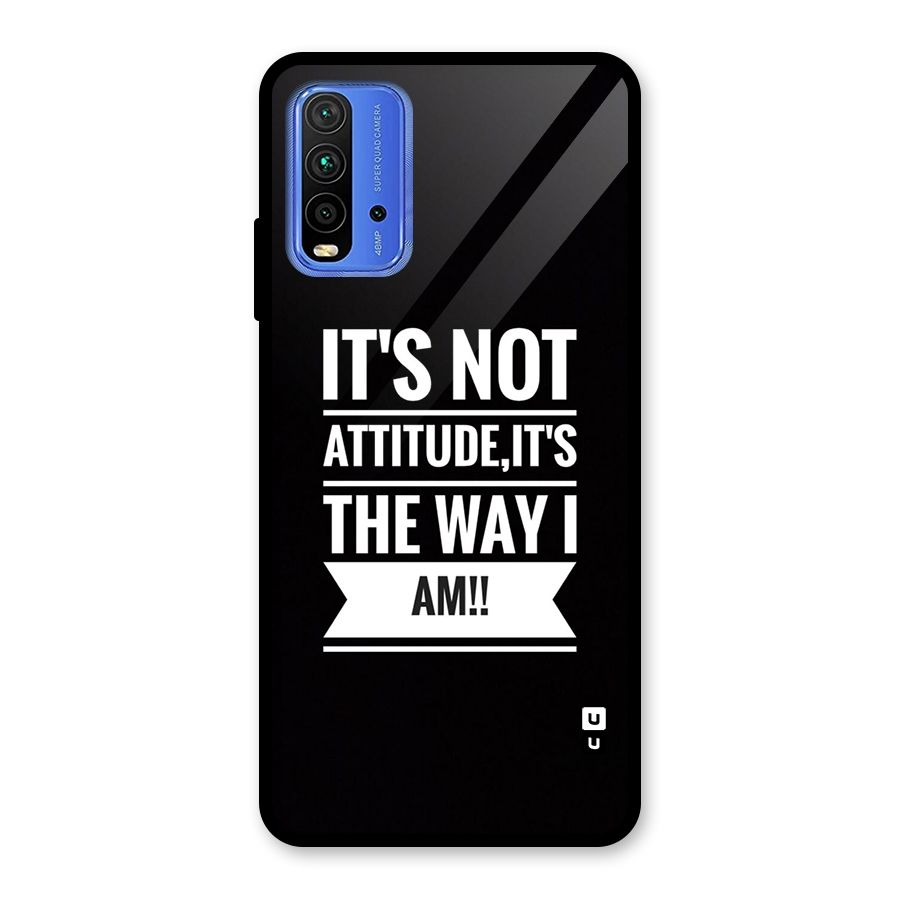 My Attitude Glass Back Case for Redmi 9 Power