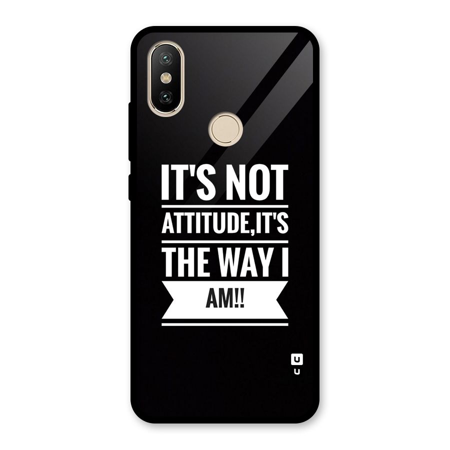 My Attitude Glass Back Case for Redmi A2