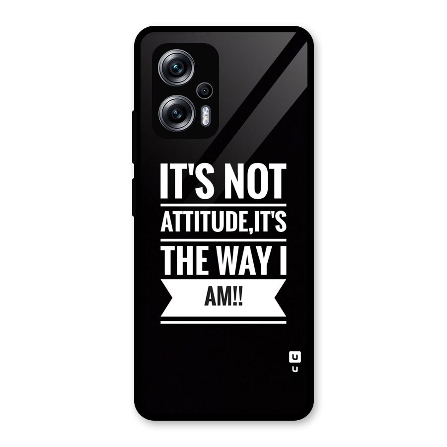 My Attitude Glass Back Case for Redmi K50i