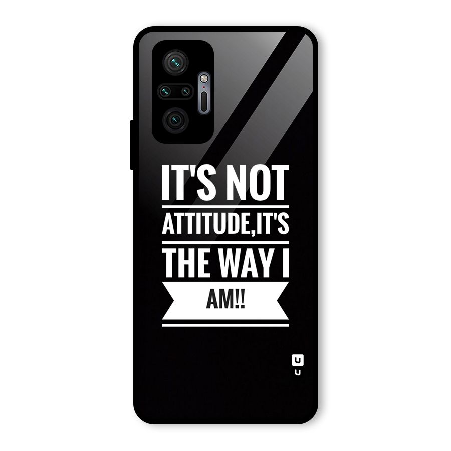 My Attitude Glass Back Case for Redmi Note 10 Pro Max