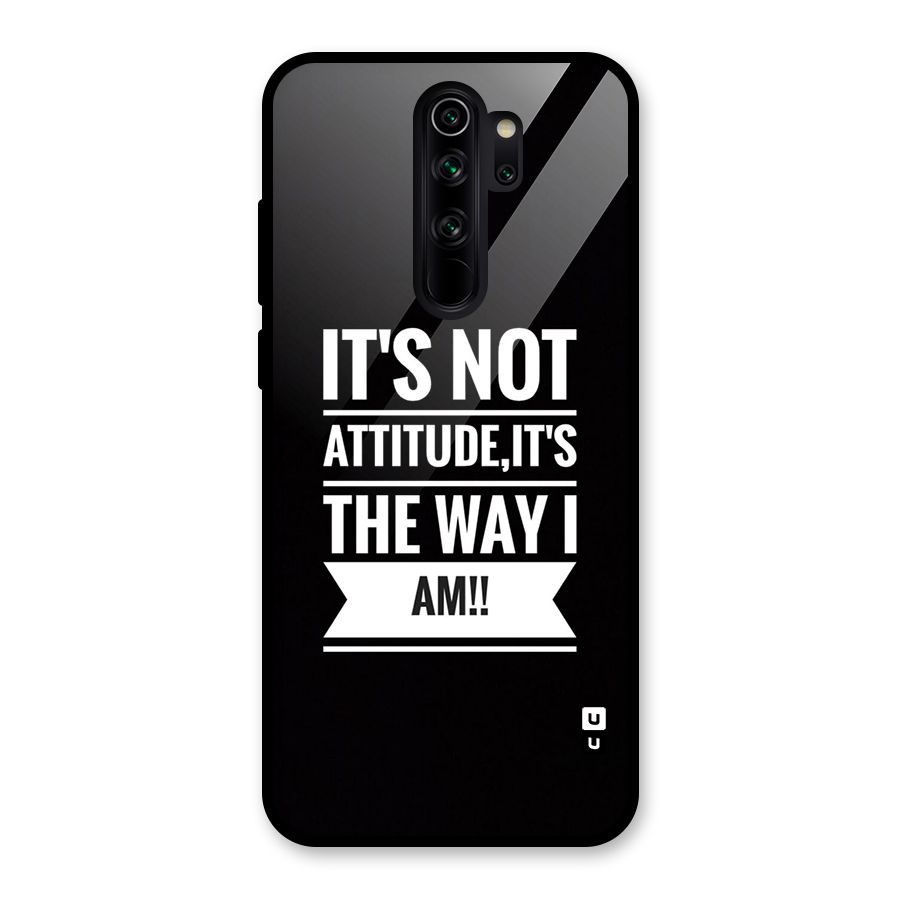 My Attitude Glass Back Case for Redmi Note 8 Pro
