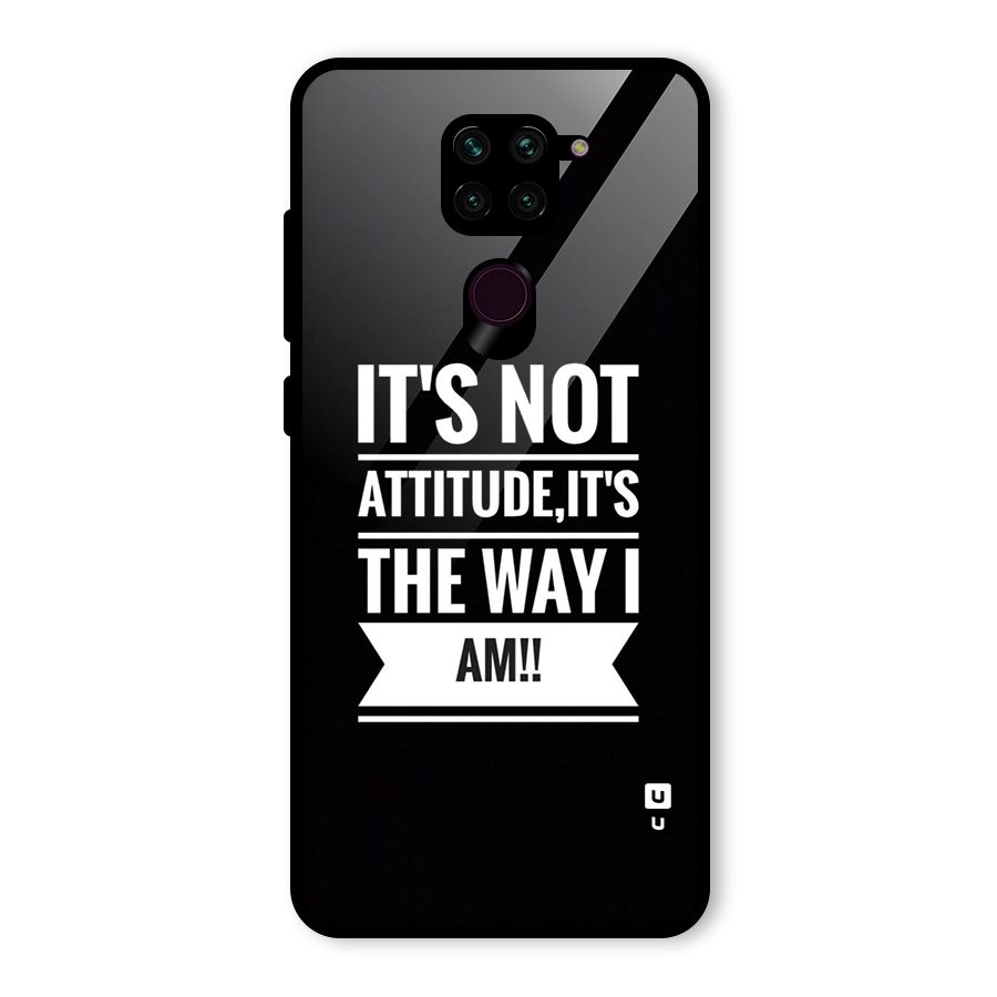 My Attitude Glass Back Case for Redmi Note 9