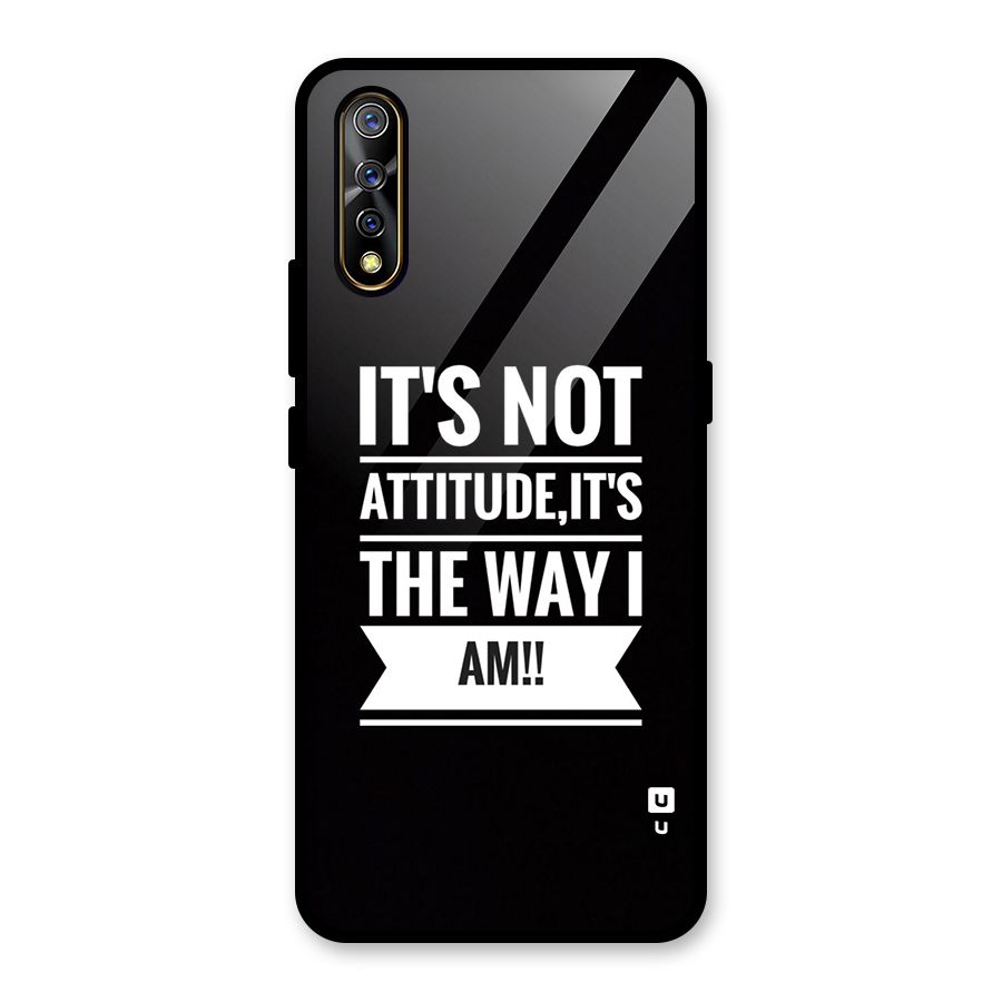 My Attitude Glass Back Case for Vivo S1