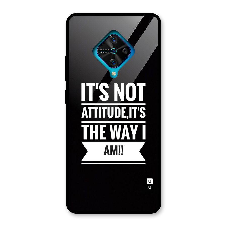 My Attitude Glass Back Case for Vivo S1 Pro