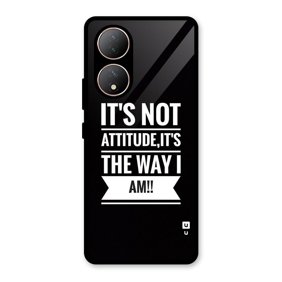 My Attitude Glass Back Case for Vivo T2