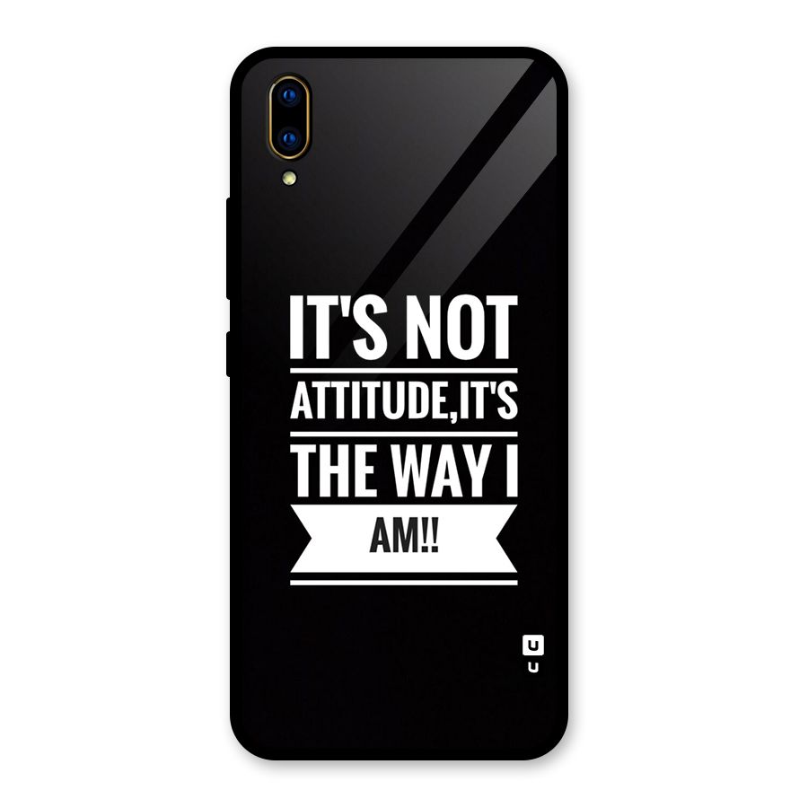 My Attitude Glass Back Case for Vivo V11 Pro